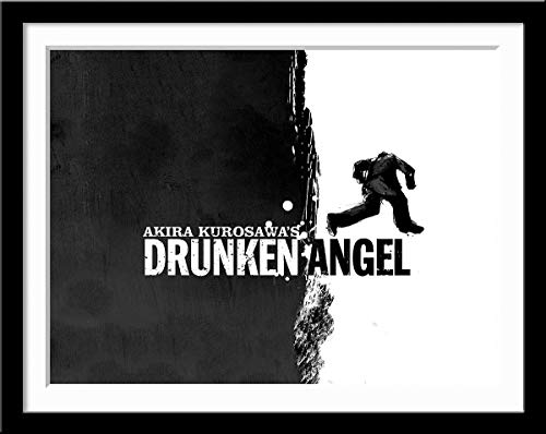 Image of Tallenge - Drunken Angel - Akira Kurosawa 1948 Japanese Cinema Masterpiece Movie Poster - Medium Framed Poste(Paper,24 x 17 inches, MultiColour)