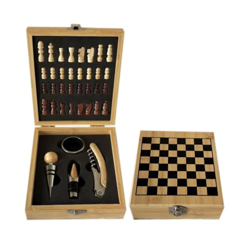 ZBPASL - ZBPASL Korkenzieher Weinöffner Set,Weinzubehör Geschenkset,Wein Sommelier Sets mit Korkenzieher Flaschenöffner,Wein Vakuumverschluss,Weinbelüfter Ausgießer,Geschenk von Weinliebhabern (Wood 0C)