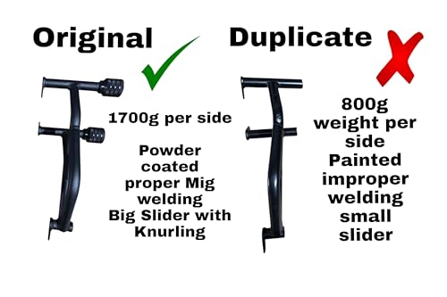Image of DURIOR N160 /N250 /F250 Crash Guard Heavy with 4 Slider (Black)