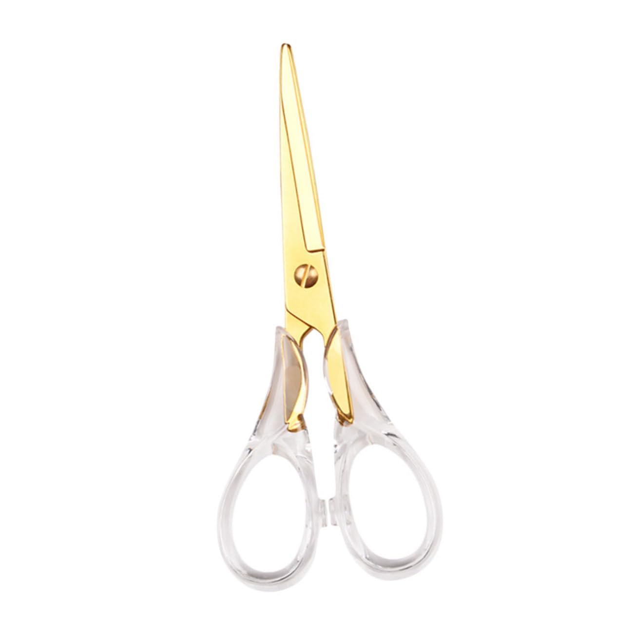 SHINEOFI 2pezzi Forbici Da Cucito Multifunzione Inossidabile Con Manico Trasparente Per Ufficio e Hobby Creativi Per Tessuti e Filo Colore Casual Variabile
