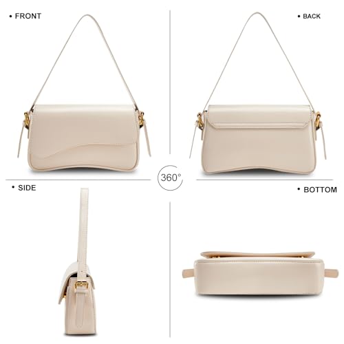 Image of Small Shoulder Bags,Crossbody Purses for Women Vegan Leather Handbag Clutch Hobo Purse with 2 Removable Straps