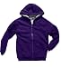 Women's Apparel No. 5 Sherpa Lined Full Zip Hoodie,Medium,Dark Purple w/White Sherpa