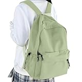 HYC00 Mochilas Escolares,Mochila Escolar Adolescente Mochilas Colegio Niña Mochila Instituto Chica Mochila Universitaria Mujer Mochila Portatil Mochilas Casual Backpack Mochila Informal,Verde