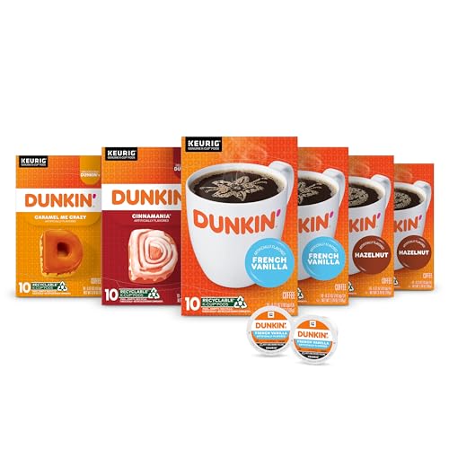 Dunkin' Mixed Flavor Coffee Variety Pack, 60 Keurig K-Cup Pods