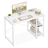 【Estructura Robusta con Soporte en X】Este escritorio con con estantes incorpora una estructura de soporte trasero en forma de X que aumenta significativamente la estabilidad general, evitando vibraciones o desplazamientos durante el uso. Tanto si trabajas como si juegas, este escritorio estable proporciona una base sólida y fiable para todas tus actividades.
