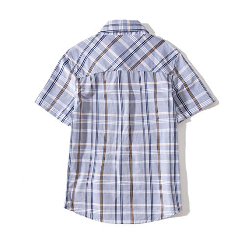 Image of Tronjori Boys' Short Sleeve Button Down Woven Shirt