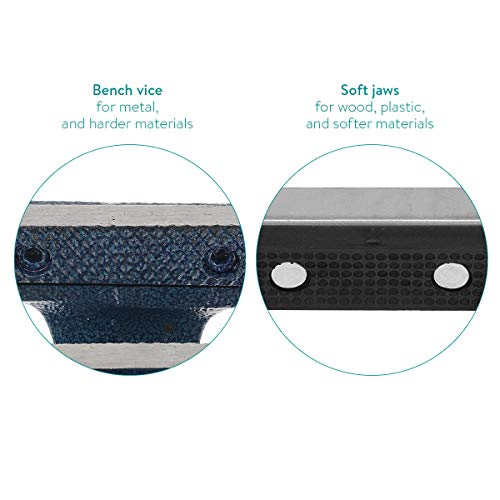 Drehbarer Schraubstock 150mm mit Schonbacken von Navaris