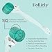 Follicly Derma Roller for Women – Professional Microneedling Tool for Hair, Skin & Face – 192 Authentic Titanium Microneedles – Premium At Home Beauty Care – Includes Free Protective Storage Case