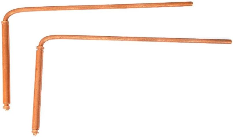 Energy Crystals Copper Dowsing Rods Long Handle (4 Inch X 5 mm)