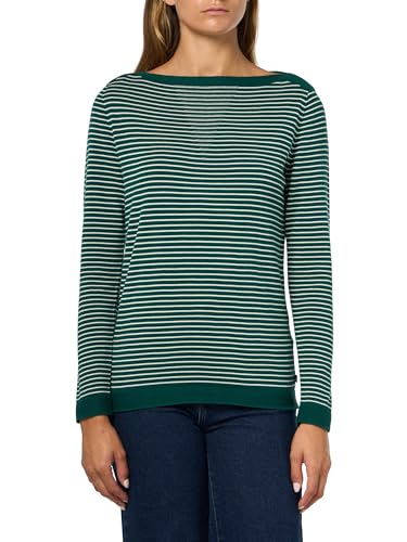 Image of Nautica Women's Mariner Stripe Pullover Boatneck Long Sleeve