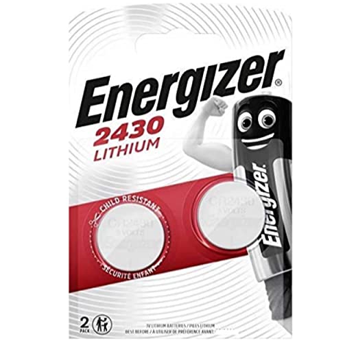 2 pack Energizer CR2430 Lithium Coin Button Cell battery