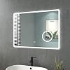 Badkamerspiegel met verlichting 80 x 60 cm LED badkamerspiegel 3 lichtkleuren warm wit/neutraal / koud wit dimbaar 3000…