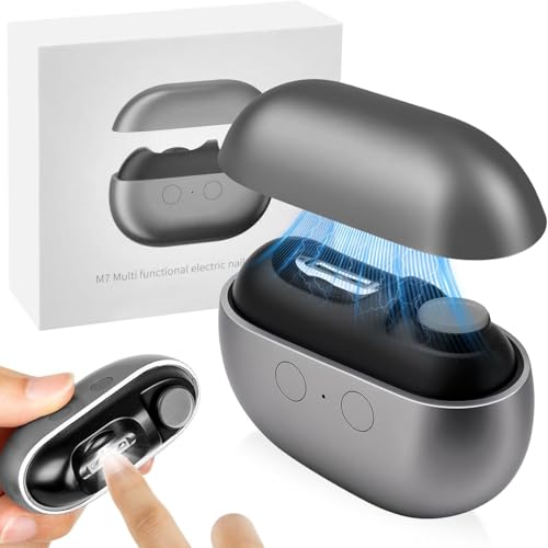 Tagliaunghie Elettrico Con Luce LED - Modello Silenzioso E Ricaricabile | Per Cura E Lucidatura Di Unghie Mani E Piedi Uomini Donne Adulti