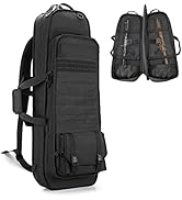 GOBUROS Tactical Rifle Bag Rucksack für 91 cm Gewehre, weicher Gewehrkoffer mit 3 Magazinhaltern,...