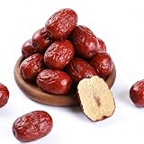 Giuggiole di datteri rossi essiccati grandi – Giuggiole grigie dolci e gommose, polpa spessa e nocciolo piccolo, essiccate al sole, 500 g for snack, tè, zuppe e cucina – Senza zuccheri aggiunti
