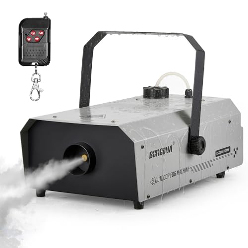 BORGOVA 1500W Fog Machine with DMX & Wireless Remote, Professional Waterproof Smoke Machine for Stage, Halloween, Parties