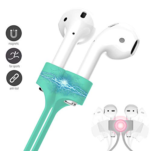 Image of Ultra Strong Magnetic Airpod Pro Strap Anti-Lost Cord Sports Lanyard Compatible with Airpods 3rd 2nd Generation Pro 3 2 1 (Mint)