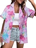 Magical Castle Shirts Women Magic Kingdom Shirt Funny Family Holiday Summer Vacation Blouse Graphic Button Up Tops Pink