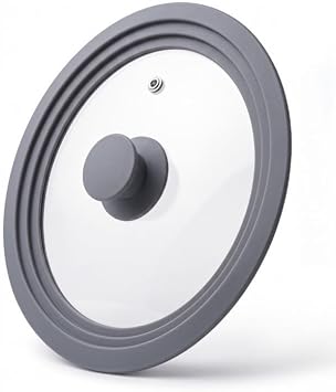 Digithome Silikon Kenarlı 3 Ölçü Cam Tencere Kapağı 26-28-30 Cm