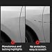 Keenso Side Vent Cover,1 Pair Rubber Car Front Fender Vent Cover Trim Decoration Sticker Universal for Most Cars Baffles/Guard Strips/Friction Strips