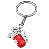 Llaveros de golf para hombres – Llavero de golf para hombres y mujeres – Llavero de aleación de zinc 2D Mochila Bolsa de mano Decoración para mujeres, niños y niñas, Rojo y plateado, Refer to