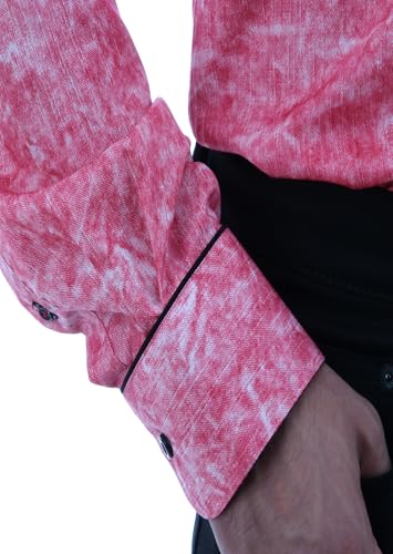 Chemise décontractée en batik rose pour vos sorties d'été