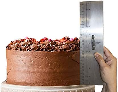Zash Of London® Cake Scraper Metal Cake Scraper Buttercream Smoother Cake Icing Smoother X-Tall (10 inches/25.4 cm) Cake Smoother Cake Scraper Butter Icing Smoother Tool Cake