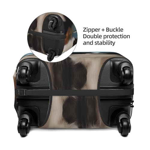 Luggage Cover Elastic Washable Suitcase Cover Dustproof Suitcase Protector Personalized Border Collie Travel Luggage Baggage Covers For 18-32 Inch4