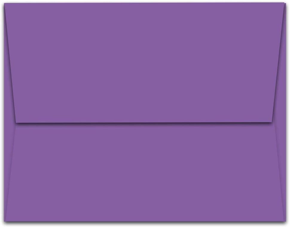 Note Card Cafe A2 5.75 x 4.375 in Lilac Purple Envelopes | 100 Pack | Sealable, Square Flap | Perfect for Invitations, Greeting Cards, Baby Showers, Weddings, Mailing, Crafts | Printable