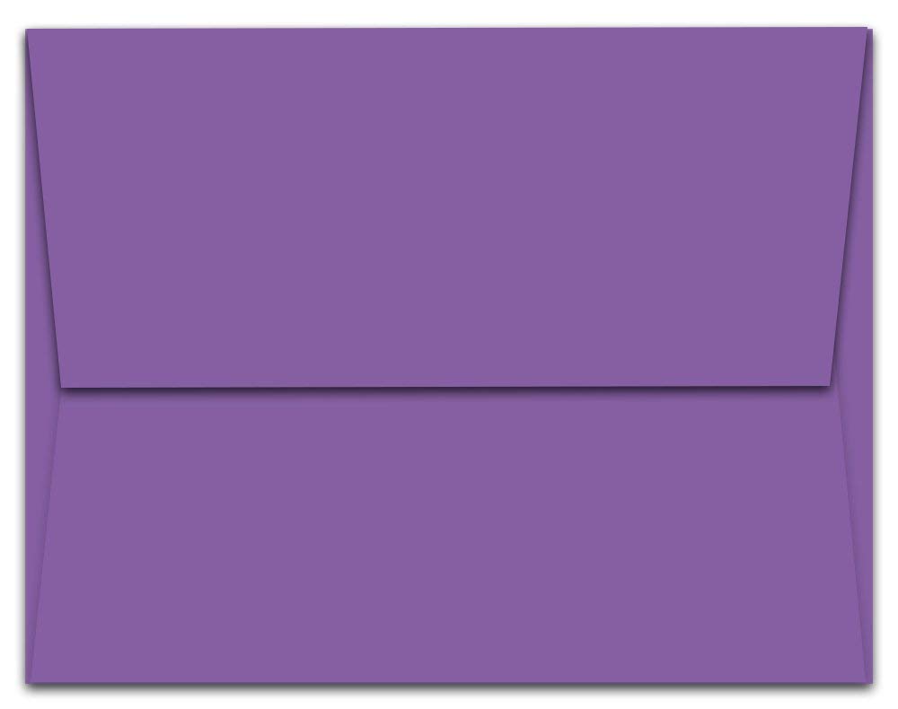 Note Card Cafe A2 5.75 x 4.375 in Lilac Purple Envelopes | 100 Pack | Sealable, Square Flap | Perfect for Invitations, Greeting Cards, Baby Showers, Weddings, Mailing, Crafts | Printable