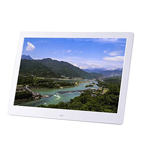 Jdxqbld SDHHG785741 13 Inch Human Body Induction Digital Photo Frame Advertising Display Stand Digital Photo Frame Electronic Album Video Player,White thumb #3