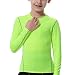 LANBAOSI Boys&Girls Long Sleeve Compression Soccer Practice Shirts 7 Green
