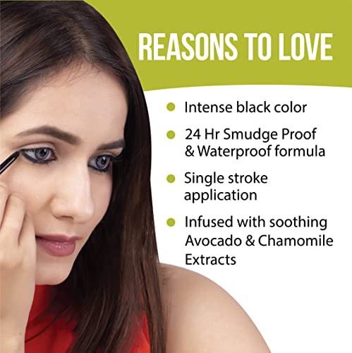 Iba All Day Kohl Kajal, Jet Black, 0.35g | For Eye Makeup l 24 Hr Long Stay | Smudge Proof & Waterproof Eye Makeup | Deep Matte Finish | Enriched with Avocado Extracts & Vitamin E | 100% Natural, Vegan & Cruelty Free - Image 5