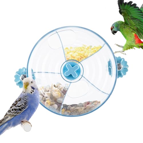 Rueda de alimentación - alimentador de PC de juguete de 5 pulgadas | Entrenamiento de aves interactivos y alimentación de juguetes para periquitos periquitos de budgies accesorios de jaula duradero pa