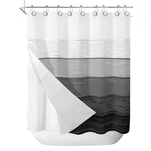 Sunlit Luxury Design Round Clear Diamond Crystal Gem Bling with Glide Balls Double Shower Curtain Hooks, Rust Proof Metal Rhinestones Glam Shower Curtain Rings-12 Pack by Sunlit - Used condition - Image 5