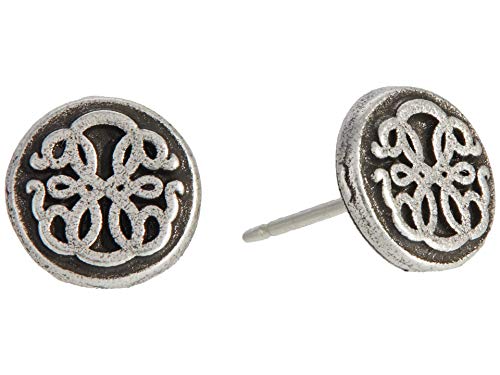 Alex And Ani Path Of Symbols Circle Stud Earrings For Women, Path Of Life Embossed Symbol, Rafaelian Silver Finish, Post Back, 0.3 In Width #TOP18