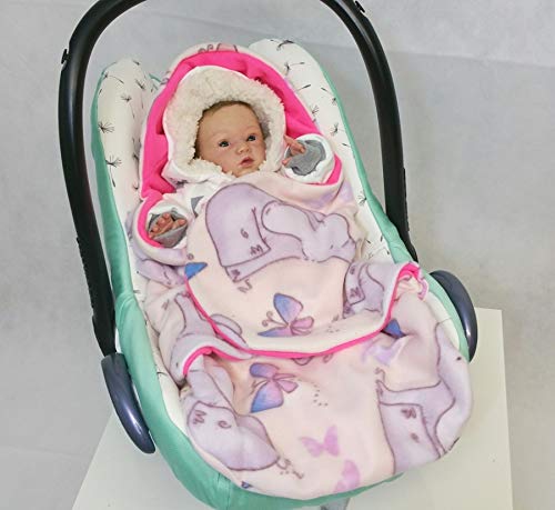 MiaMia with Love - Copertina con 8 Elefanti Rosa e Farfalle