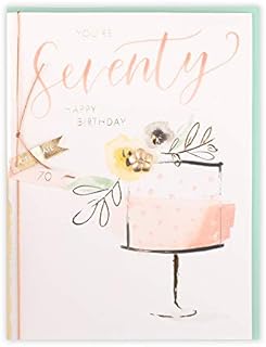 Clintons: Celebration 70th Birthday Card, Female | For Her 201 x 155mm multi-colour 1153062