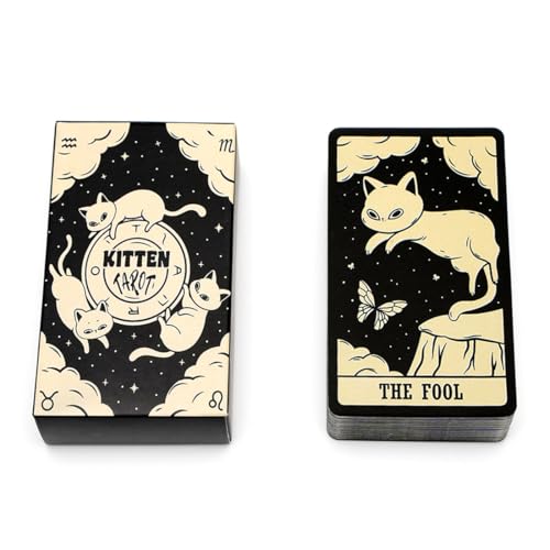 XUZOPIM Cartas Tarot Tarot Cartas Cartas Del Tarot Kitten Tarot