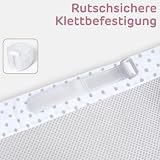 babybay Gniazdko 3D mesh piqué pasujące do modelu oryginalnego, białe kropki perłowo-szare
