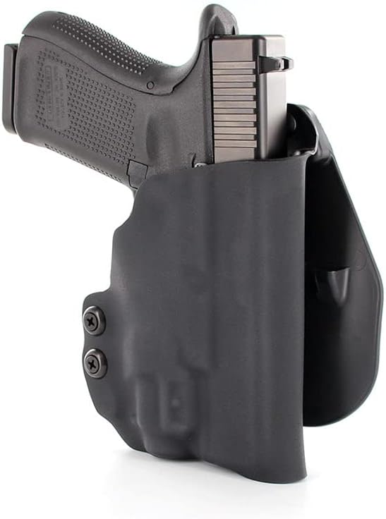 R&R Holsters - OWB Kydex Paddle Holster for Olight Baldr Mini Matte Black