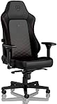 noblechairs Hero Gaming Chair - Office Chair - Desk Chair - PU Faux Leather - Black/Red