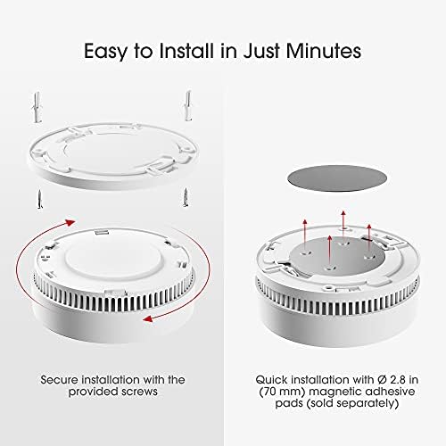 X-Sense Smoke Alarm, 10-Year Battery Fire Alarm, Fire Smoke Detector with LED Indicator & Silence Button, Conforms to EN 14604 Standard
