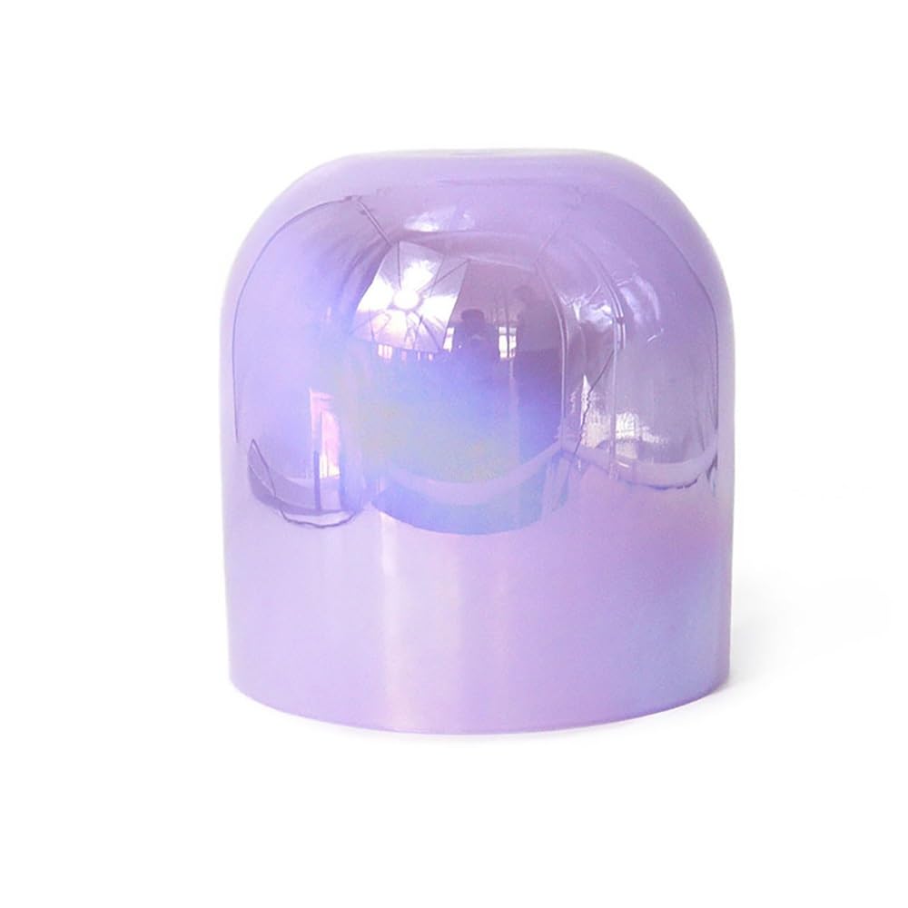 6 Zoll klare violette alchemistische Kristallschale Heilende Klangschale Chakra Geschenk für Meditation Yoga mit Acryl Schlagzeug und Dichtring (G Note)
