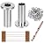 CKE 80 Pack T316 Stainless Steel Protector Sleeves for 1/8" Wire Rope Cable Railing, DIY Balustrade T316 Marine Grade, Come with A Free Drill Bit