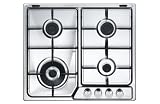 DELONGHI IF46ASDVSPN PIANO COTTURA 4 FUOCHI 1 TRIPLA CORONA VALV. SICUREZZA INOX