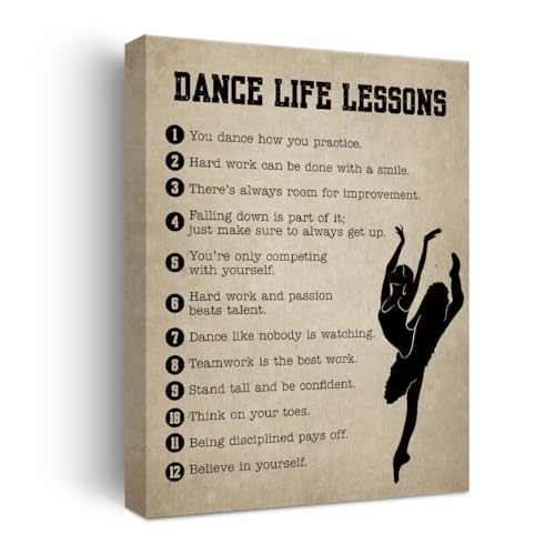 Dance Gifts Inspirational Wall Decor Canvas Wall Art Artwork Ballet Framed Art Paintings Dancing...