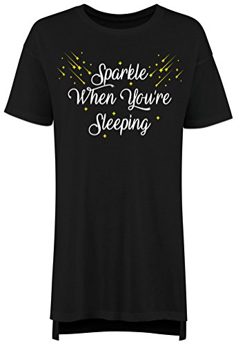 T-shirt de pyjama Edward Sinclair noir surdimensionné XS pour femme