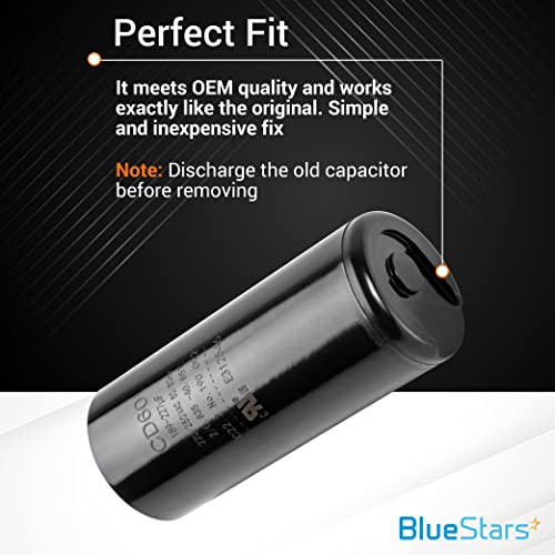 image for [UL Listed] BlueStars 189-227 uF MFD 220-250 VAC Volts Round Start Cap