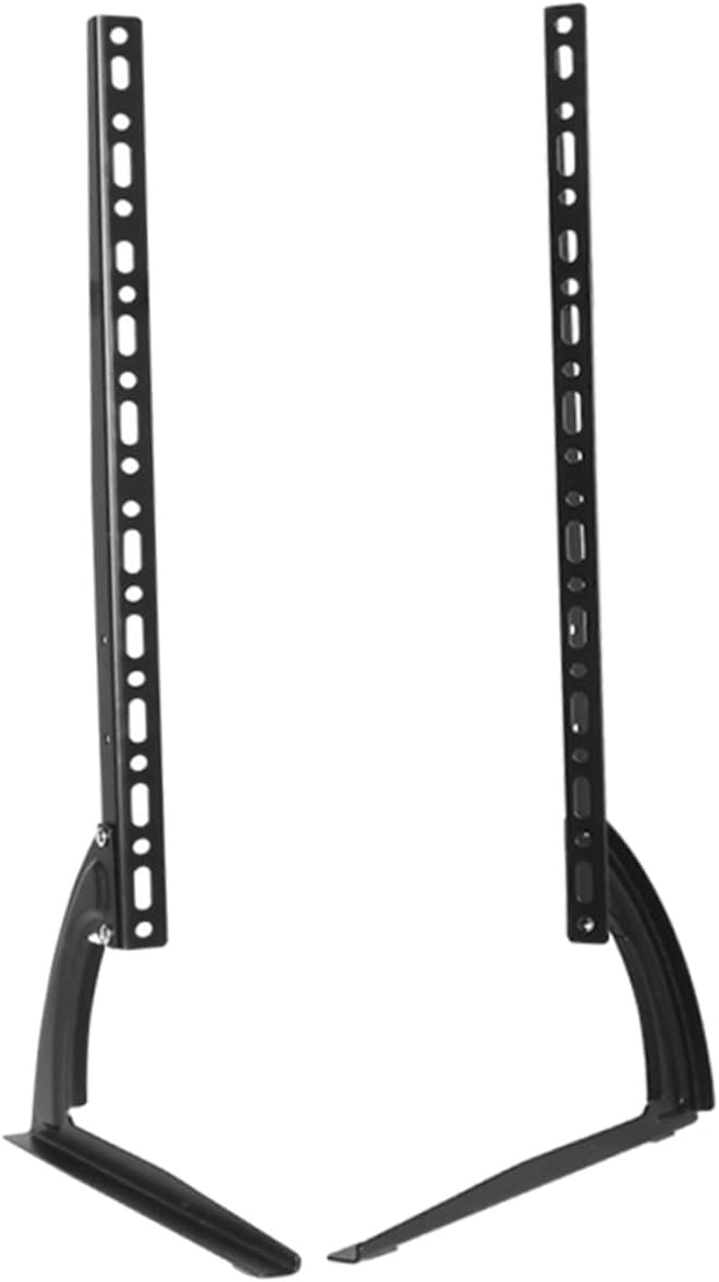 BESPORTBLE Metal Tv Stand Base for 32-65 Inch LCD Tvs with Stable Metal Frame Black Tabletop Mount Suitable for Home and Office Use